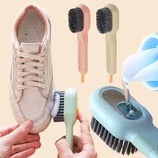 Shoe Brush Automatic Liquid Discharge Deep Cleaning Soft Bristles Household Laundry Cleaning Brush For Daily Use